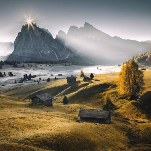 Watercolour landscape painting